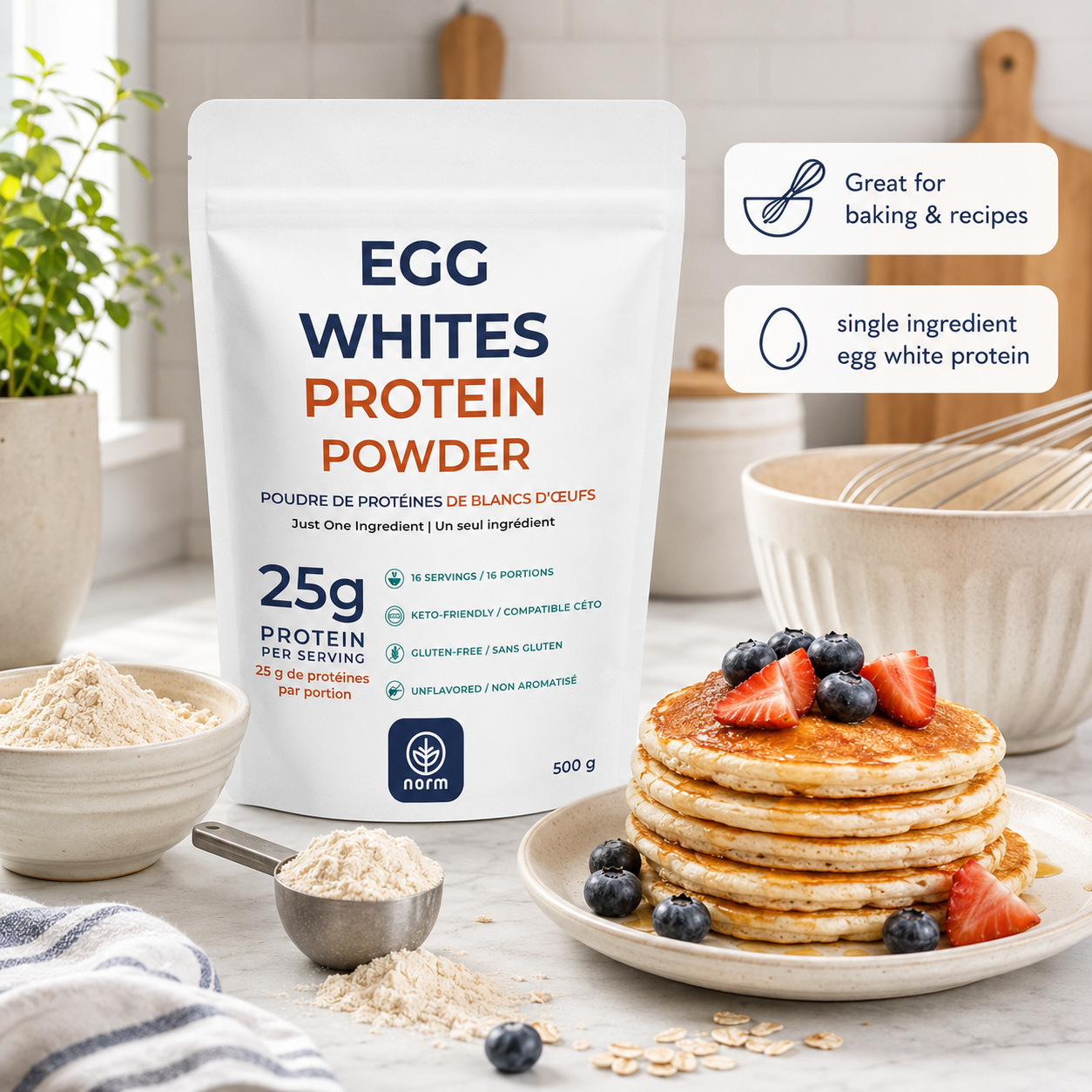 Egg White Protein Powder 500g/17.6 OZ