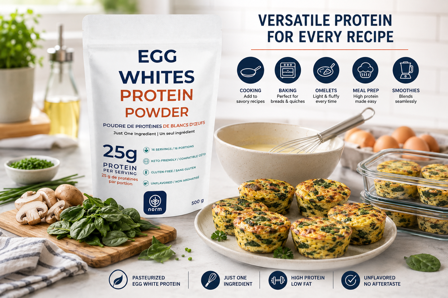 Egg White Protein Powder 500g/17.6 OZ